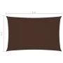 Toldo de vela rectangular tela Oxford marrón 2x5 m de , Sombrillas - Ref: Foro24-135809, Precio: 39,28 €, Descuento: %