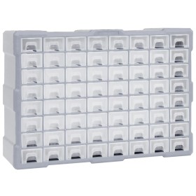 Organizador multicajones con 64 cajones 52x16x37,5 cm de vidaXL, Cajas de herramientas - Ref: Foro24-147580, Precio: 55,09 €,...