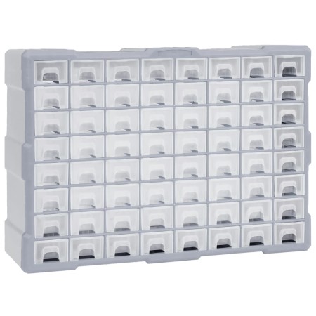 Organizador multicajones con 64 cajones 52x16x37,5 cm de vidaXL, Cajas de herramientas - Ref: Foro24-147580, Precio: 55,09 €,...