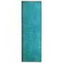 Felpudo lavable azul cian 60x180 cm de vidaXL, Felpudos - Ref: Foro24-323459, Precio: 55,21 €, Descuento: %