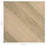 Self-adhesive PVC floor tiles, 55 units, brown with striped pattern, covering 5.11 square meters. by , Floors and carpets - R...