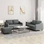 Three-piece dark gray fabric sofa set with cushions by , Sofas - Ref: Foro24-3201811, Price: 447,55 €, Discount: %