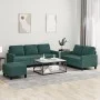 Juego de sofás con cojines 3 piezas terciopelo verde oscuro de , Sofás - Ref: Foro24-3201528, Precio: 535,38 €, Descuento: %