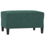 Juego de sofás con cojines 3 piezas terciopelo verde oscuro de , Sofás - Ref: Foro24-3201528, Precio: 535,38 €, Descuento: %