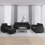 Juego de sofás 4 piezas terciopelo negro de , Sofás - Ref: Foro24-3201949, Precio: 657,99 €, Descuento: %