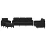 Juego de sofás 4 piezas terciopelo negro de , Sofás - Ref: Foro24-3201949, Precio: 657,99 €, Descuento: %