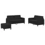 Set mit 3 teiligen Sofas aus schwarzem Samt von , Sofas - Ref: Foro24-3201989, Preis: 445,99 €, Rabatt: %