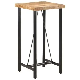 Stehtisch aus Eisen und massivem Mangoholz 55x55x107 cm von , Küchen- und Esstische - Ref: Foro24-356380, Preis: 217,26 €, Ra...