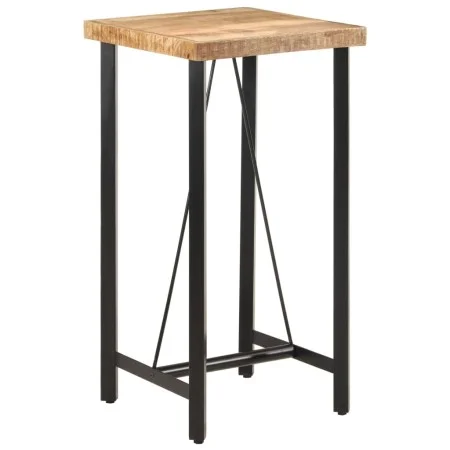 Tall iron and solid mango wood high table 55x55x107 cm by , Kitchen and dining tables - Ref: Foro24-356380, Price: 217,26 €, ...