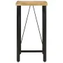 Mesa alta de hierro y madera maciza de mango 55x55x107 cm de , Mesas de cocina y de comedor - Ref: Foro24-356380, Precio: 217...