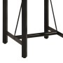 Mesa alta de hierro y madera maciza de mango 55x55x107 cm de , Mesas de cocina y de comedor - Ref: Foro24-356380, Precio: 221...