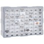 Organizador multicajones con 64 cajones 52x16x37,5 cm de vidaXL, Cajas de herramientas - Ref: Foro24-147580, Precio: 55,09 €,...
