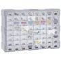 Organizador multicajones con 64 cajones 52x16x37,5 cm de vidaXL, Cajas de herramientas - Ref: Foro24-147580, Precio: 55,09 €,...