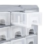 Organizador multicajones con 64 cajones 52x16x37,5 cm de vidaXL, Cajas de herramientas - Ref: Foro24-147580, Precio: 55,09 €,...