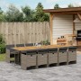 Set de comedor de jardín 11 pzas y cojines ratán sintético gris de , Conjuntos de jardín - Ref: Foro24-3210578, Precio: 1,00 ...