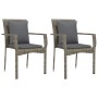 Set comedor jardín 7 pzas y cojines ratán sintético gris de , Conjuntos de jardín - Ref: Foro24-3213496, Precio: 520,82 €, De...