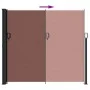 Toldo lateral retráctil marrón 180x500 cm de , Sombrillas - Ref: Foro24-4004449, Precio: 120,76 €, Descuento: %