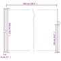 Toldo lateral retráctil marrón 180x500 cm de , Sombrillas - Ref: Foro24-4004449, Precio: 123,86 €, Descuento: %