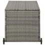 Caja almacenaje jardín ratán sintético gris claro 120x65x61 cm de vidaXL, Cajas de almacenaje para exteriores - Ref: Foro24-3...