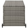 Caja almacenaje jardín ratán sintético gris claro 120x65x61 cm de vidaXL, Cajas de almacenaje para exteriores - Ref: Foro24-3...