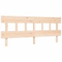 Estructura de cama de matrimonio con cabecero madera maciza de vidaXL, Camas y somieres - Ref: Foro24-3195171, Precio: 150,72...