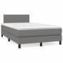 Cama box spring con colchón tela gris oscuro 120x190 cm de , Camas y somieres - Ref: Foro24-3269710, Precio: 399,38 €, Descue...