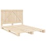 Estructura de cama con cabecero madera maciza pino 140x200 cm de , Camas y somieres - Ref: Foro24-3281552, Precio: 194,35 €, ...