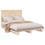 Estructura de cama con cabecero madera maciza pino 140x200 cm de , Camas y somieres - Ref: Foro24-3281552, Precio: 194,35 €, ...