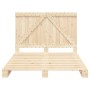Estructura de cama con cabecero madera maciza pino 140x200 cm de , Camas y somieres - Ref: Foro24-3281552, Precio: 194,35 €, ...