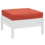 Cojín para sofá de palets tela rojo melange 60x60x10 cm de , Cojines para sillas y sofás - Ref: Foro24-4002669, Precio: 33,28...