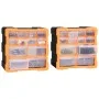 Multi-drawer organizers with 12 drawers 2 pcs 26.5x16x26 cm by vidaXL, Toolboxes - Ref: Foro24-147581, Price: 37,10 €, Discou...