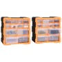Organizadores multicajones con 12 cajones 2 uds 26,5x16x26 cm de vidaXL, Cajas de herramientas - Ref: Foro24-147581, Precio: ...