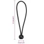 Cuerdas elásticas con bolas 50 unidades 21 x 0,5 cm de , Accesorios para tiendas de campaña - Ref: Foro24-4008139, Precio: 27...