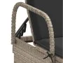 Tumbona con ruedas y cojín ratán sintético gris claro de , Tumbonas - Ref: Foro24-368313, Precio: 171,41 €, Descuento: %