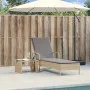 Tumbona con ruedas y cojín ratán sintético beige by , Loungers - Ref: Foro24-368311, Price: 171,41 €, Discount: %