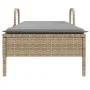 Tumbona con ruedas y cojín ratán sintético beige by , Loungers - Ref: Foro24-368311, Price: 171,41 €, Discount: %