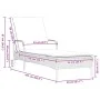 Tumbona con ruedas y cojín ratán sintético beige by , Loungers - Ref: Foro24-368311, Price: 171,41 €, Discount: %