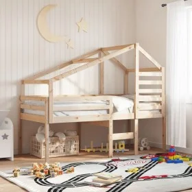 Techo de cama infantil madera maciza pino 198x97x113 cm de , Accesorios para camas y somieres - Ref: Foro24-846876, Precio: 1...