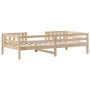 Estructura de cama madera maciza de pino 90x200 cm de , Camas y somieres - Ref: Foro24-846973, Precio: 132,12 €, Descuento: %