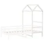 Solid white pine wood children's bed canopy 98x70x176.5 cm by , Accessories for beds and slatted bases - Ref: Foro24-846992, ...