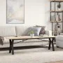 Mesa de centro marco Y madera maciza pino y acero 160x40x45 cm by , Kitchen and dining tables - Ref: Foro24-3282712, Price: 8...
