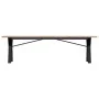 Mesa de centro marco Y madera maciza pino y acero 160x40x45 cm by , Kitchen and dining tables - Ref: Foro24-3282712, Price: 8...