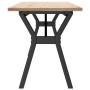 Mesa de centro marco Y madera maciza pino y acero 160x40x45 cm de , Mesas de cocina y de comedor - Ref: Foro24-3282712, Preci...