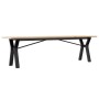 Mesa de centro marco Y madera maciza pino y acero 160x40x45 cm de , Mesas de cocina y de comedor - Ref: Foro24-3282712, Preci...