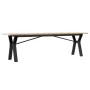 Mesa de centro marco Y madera maciza pino y acero 160x40x45 cm by , Kitchen and dining tables - Ref: Foro24-3282712, Price: 8...