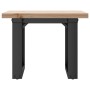 Mesa de centro marco O madera maciza pino y acero 50x50x35,5 cm de , Mesas de cocina y de comedor - Ref: Foro24-3282725, Prec...