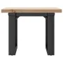 Mesa de centro marco O madera maciza pino y acero 50x50x35,5 cm de , Mesas de cocina y de comedor - Ref: Foro24-3282725, Prec...