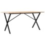 Mesa de comedor marco X madera maciza pino acero 160x80x75,5 cm de , Mesas de cocina y de comedor - Ref: Foro24-3282765, Prec...