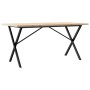 Mesa de comedor marco X madera maciza pino acero 160x80x75,5 cm de , Mesas de cocina y de comedor - Ref: Foro24-3282765, Prec...
