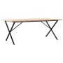 Mesa de comedor marco X madera maciza pino acero 200x100x75,5cm de , Mesas de cocina y de comedor - Ref: Foro24-3282767, Prec...